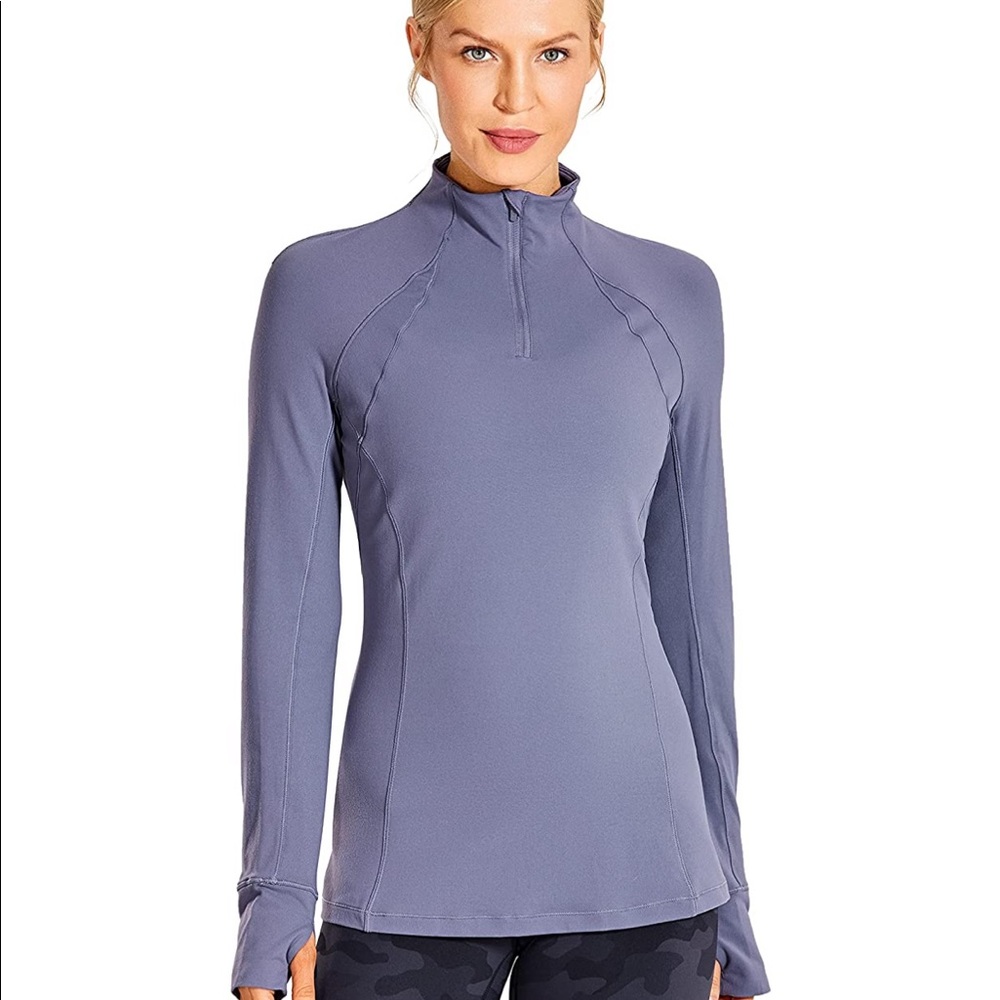 CRZ yoga light purple workout pull over